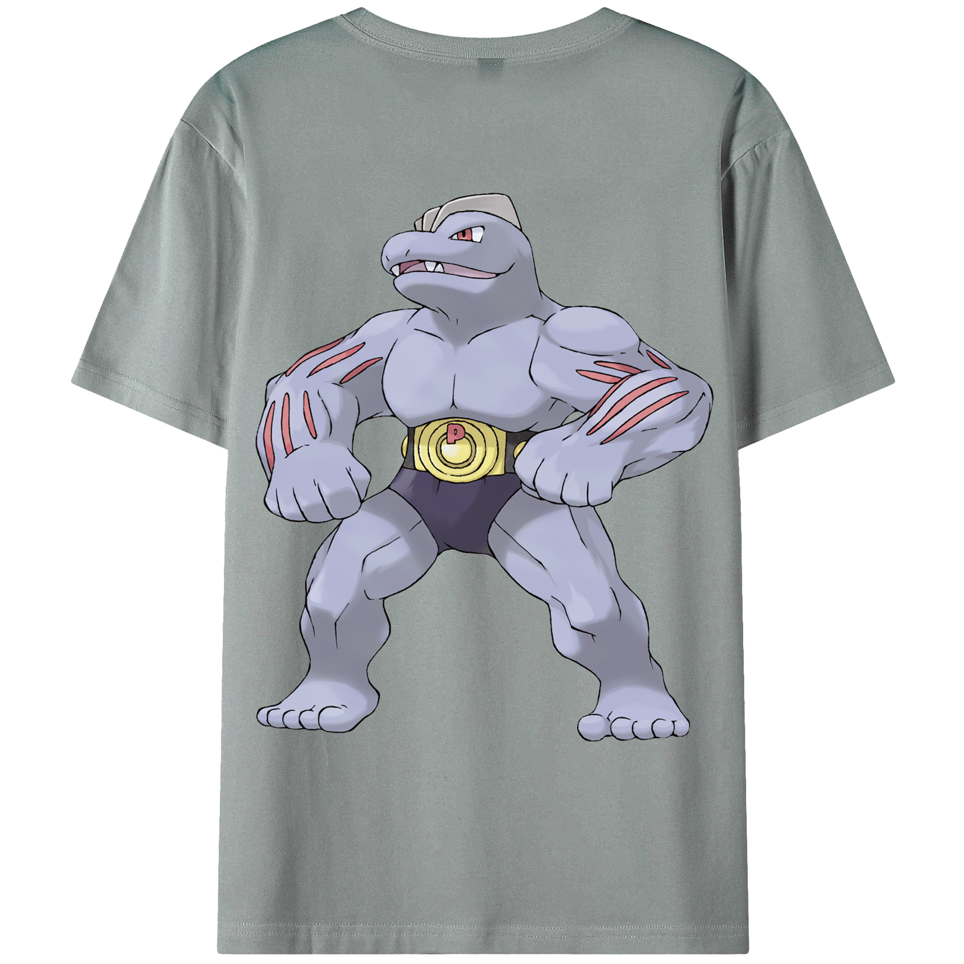 （画像用） ポケットモンスター Pokémon 綿100％ メンズ半袖Tシャツ（バックプリント） 通気性